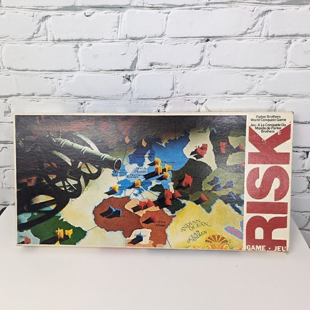 RISK board game, vintage risk 1975